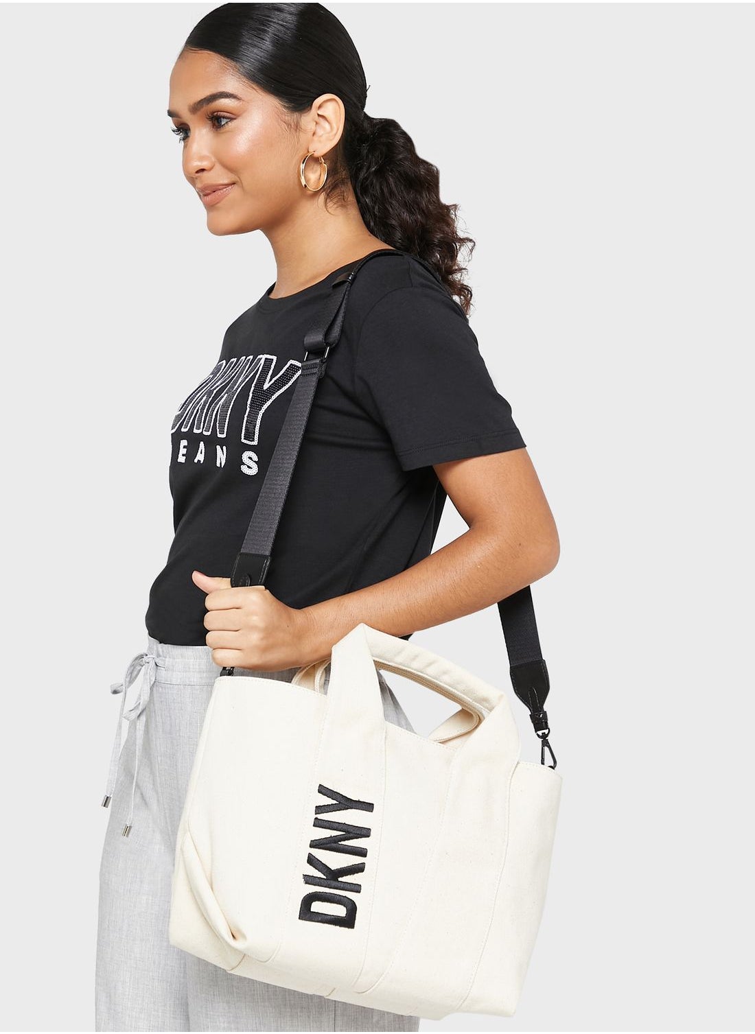 Dkny white tote bag hot sale