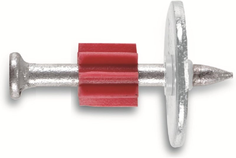 Fastening Innovations 50096 Drive Pin 2-Inch Length 0.300 Head 0.145 Diameter with 7/8-Inch Washer, 100 Per Box