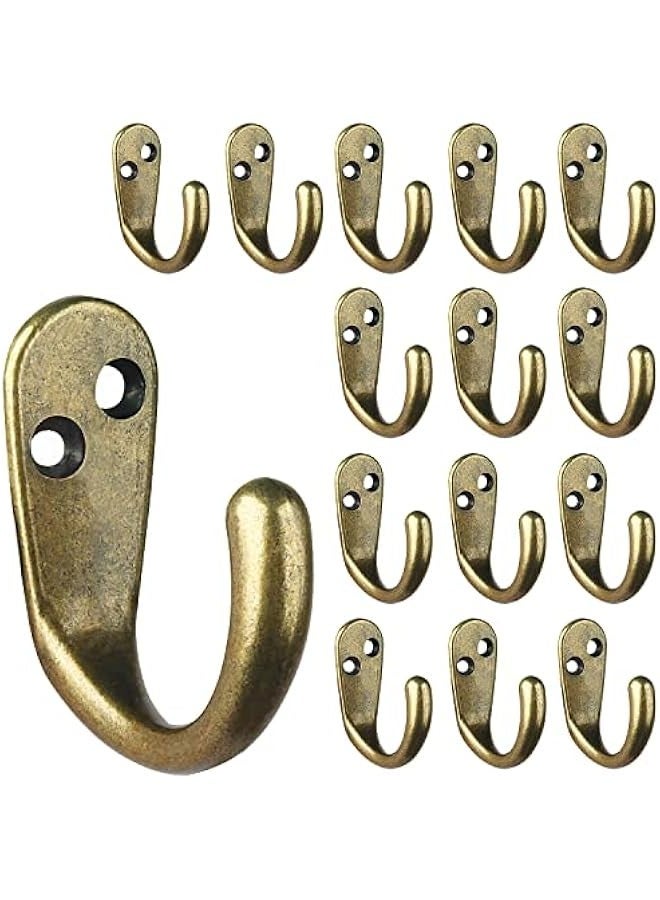 Zinc alloy coat hook single hook simple metal coat hook black key hook cabinet American country retro  - Image 1