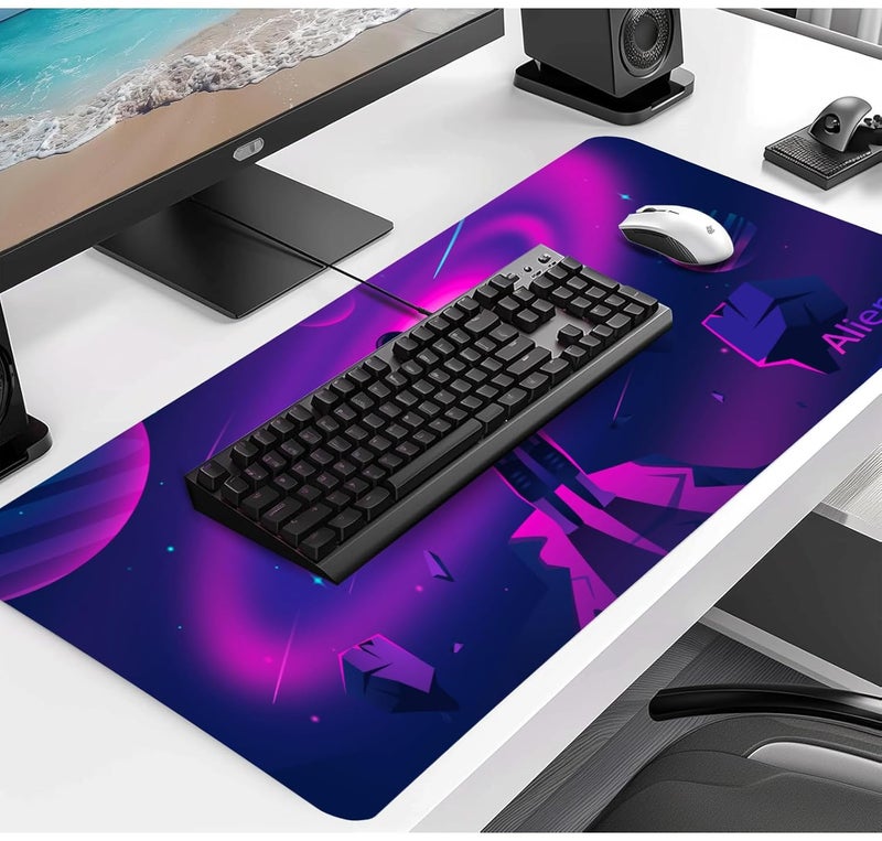 Aliens Extended Gaming Mouse Pad Desk Mat for Computer, Laptop, Keyboard, Smooth Cloth Surface, Nonslip Rubber Base, Compatible with Laser and Optical Mouse, Office, Home 580x280mm (EXT-53) - Image 3