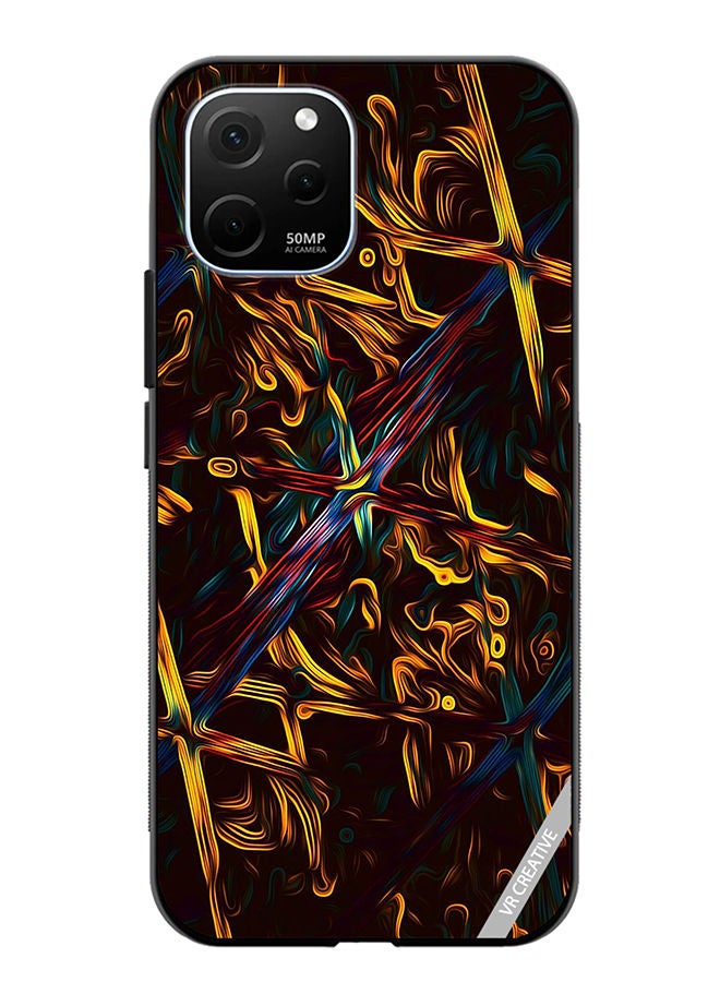 VR CREATIVE Protective Case Cover For Huawei Enjoy 50z Abstract Design Multicolour - Image 1