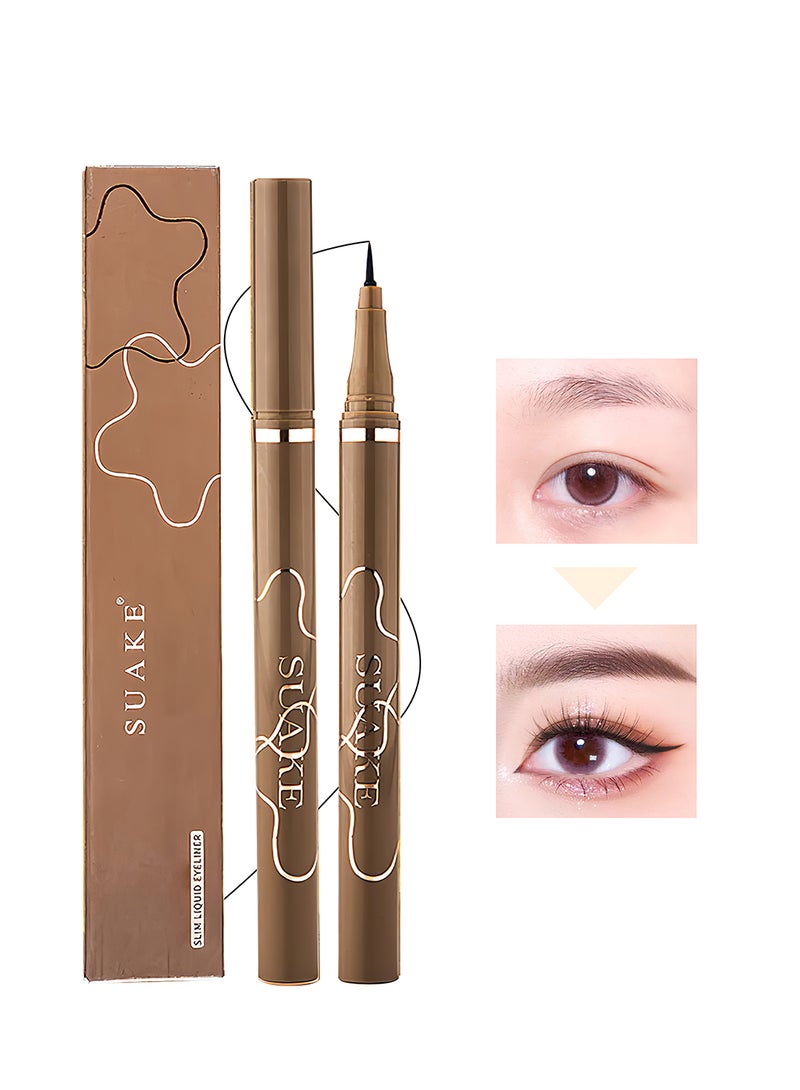 SUAKE Slim Liquid Eyeliner Quick Drying Long Lasting Waterproof No Staining Non Fade Smudge Resistant Natural Precise Ultra Fine Smooth Easy to Use Eye Makeup - Image 1
