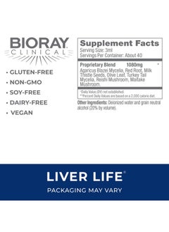 BIORAY BIORAY Clinical Liver Life - 4 fl oz - Strengthens Liver Structure & Function - Non-GMO, Vegetarian, Gluten Free  - Image 2