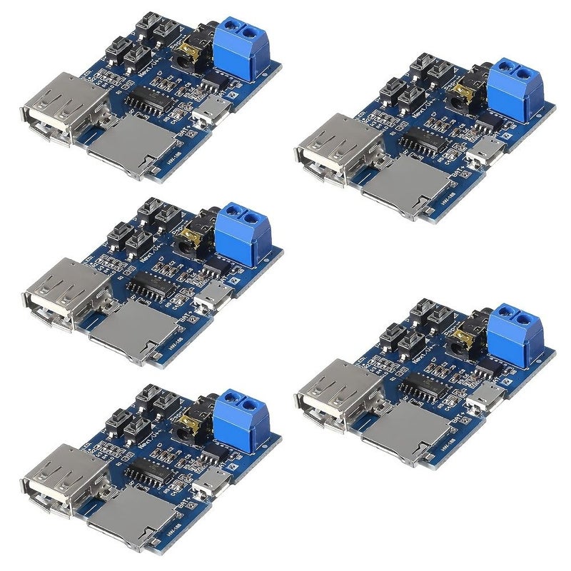5pcs MP3 Lossless Decoder Player Module With Audio Amplifier Support TF Card And USB - Image 1