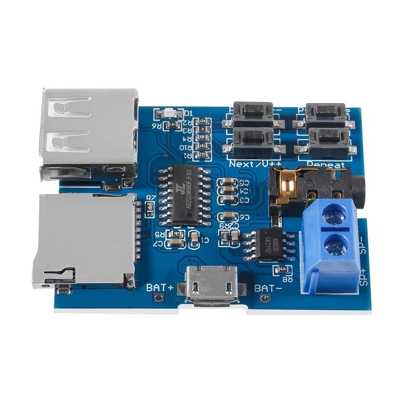 5pcs MP3 Lossless Decoder Player Module With Audio Amplifier Support TF Card And USB - Image 3