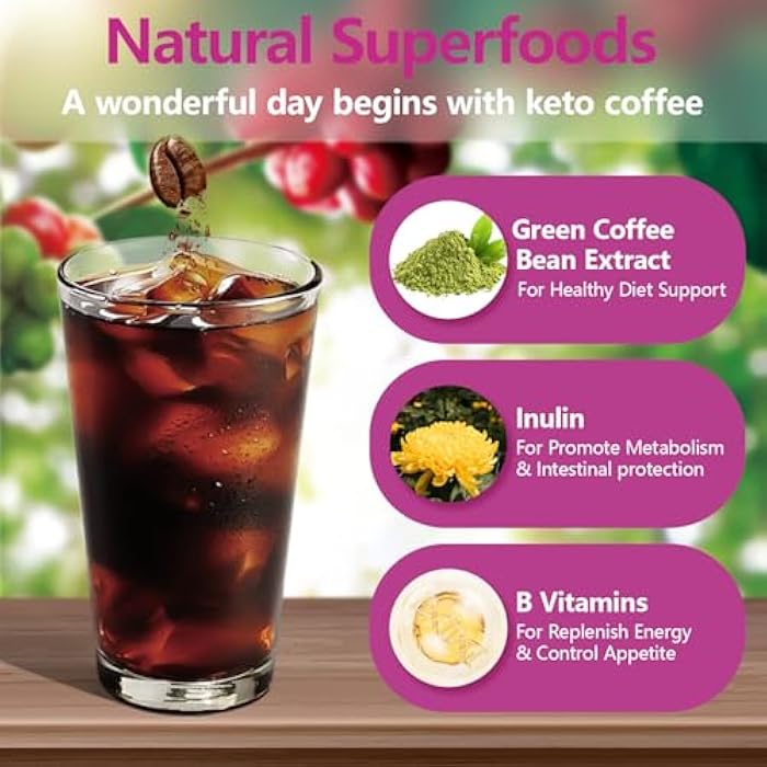 USTAR Skinny Coffee Green Coffee Bean Extract Powder | USTAR Slim Coffee with 12 Natural Health Blends Gluten-Free Instant Coffee for Energy & Metabolism, 120g (12 Sticks) - Image 3