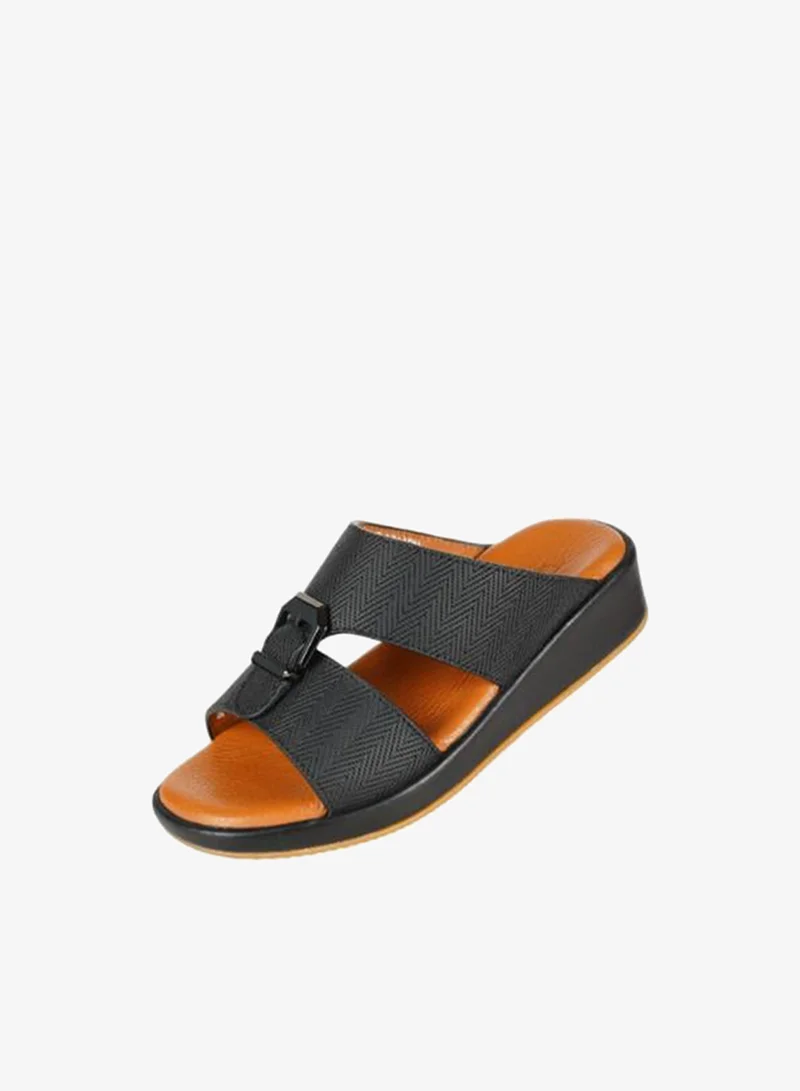 barjeel uno 008-3675 Barjeel Uno Boys Arabic Sandals MSA124 B Black