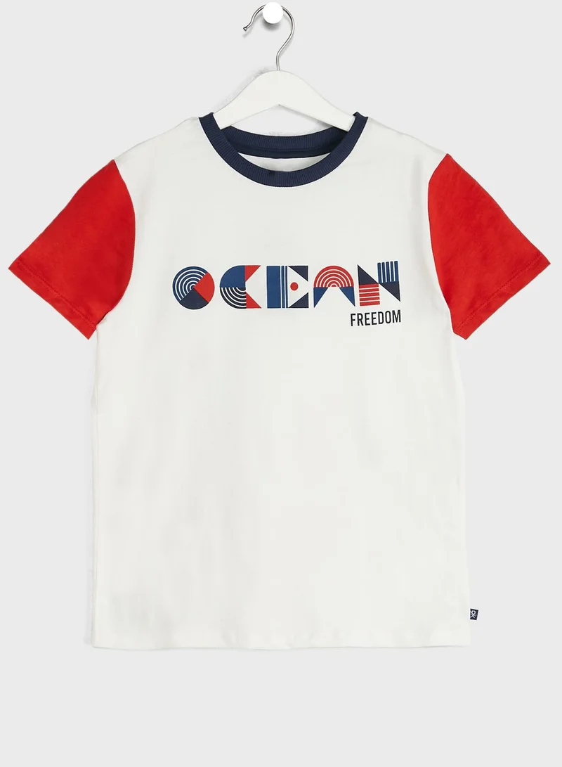 Okaidi Obaibi Youth Slogan Pyjama Set
