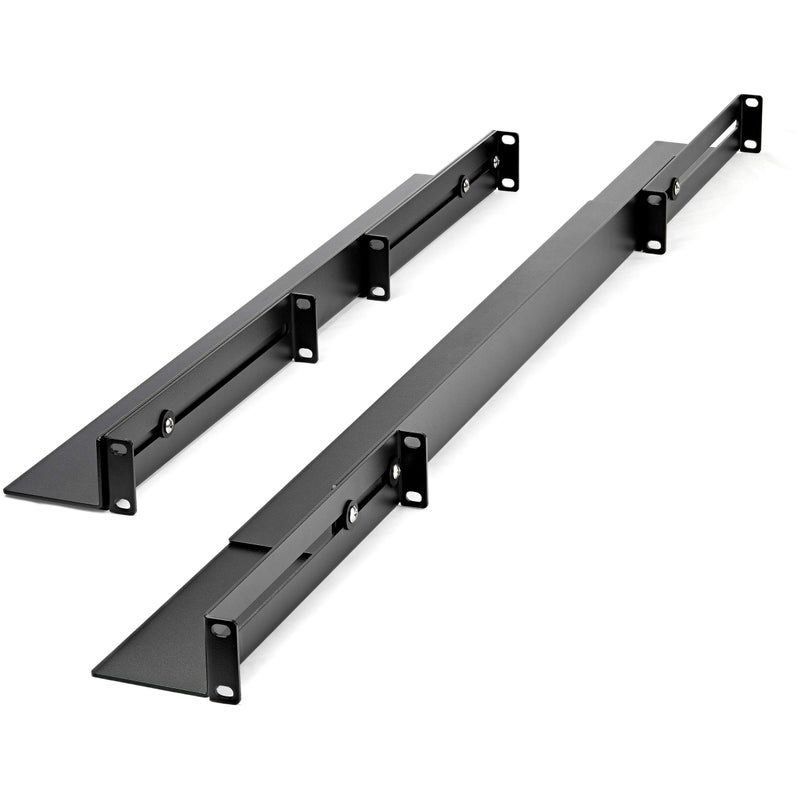StarTech.com 1U 19 inch Server Rack Rails - 24-36 inch Adjustable Depth - Universal 4 Post Rack Mount Rails - Network Equipment/Server/UPS Mounting Rail Kit HPE ProLiant Dell PowerEdge (UNIRAILS1UB) - Image 2