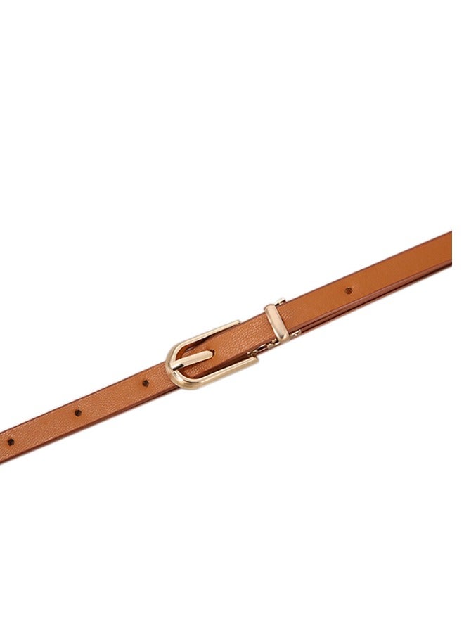 GUSGU 4 Pack Women Skinny PU Leather Belts Slim Thin Belt for Dresses Jeans Pants Ladies Girls Small Waist Belt 1CM Width - Image 5
