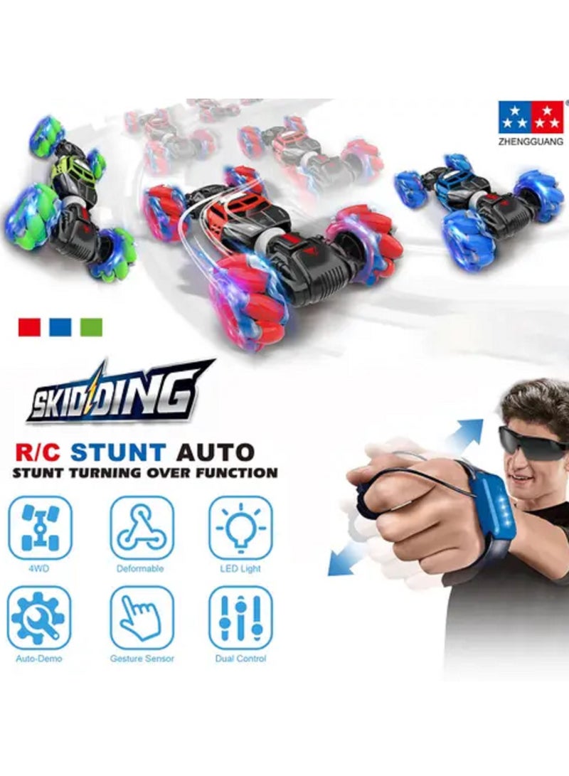 Rc Stunt Car 4Wd Watch Gesture Sensor Control لعبة كهربائية قابلة للتشوه - Image 1