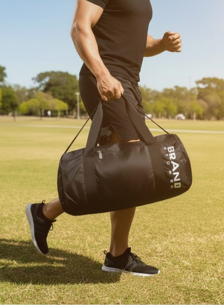 براند ستورز Canvas 45 cm Duffle Gym Bag  -Brand Stores- Black - Image 1