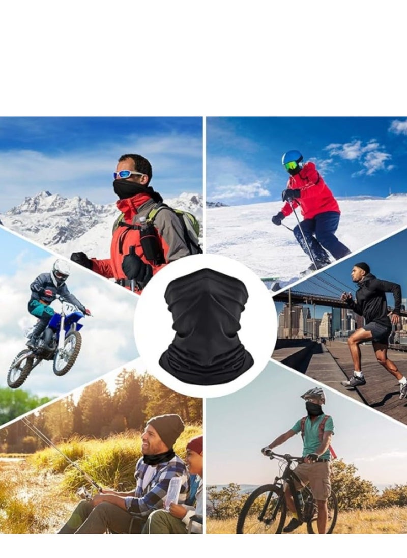 2Pcs Multifunctional Scarf,Tube Scarf,Elastic Neckerchief for Men and Women,Soft Loop Scarf,Windproof Neck Warmer,Sports Neck Warmer for Outdoor Skiing,Motorcycle,Running,Cycling(Black) - pzsku/Z8EF724FBCB7B776D44CEZ/45/_/1734874052/63522198-896a-4f89-99d0-d545a5997482