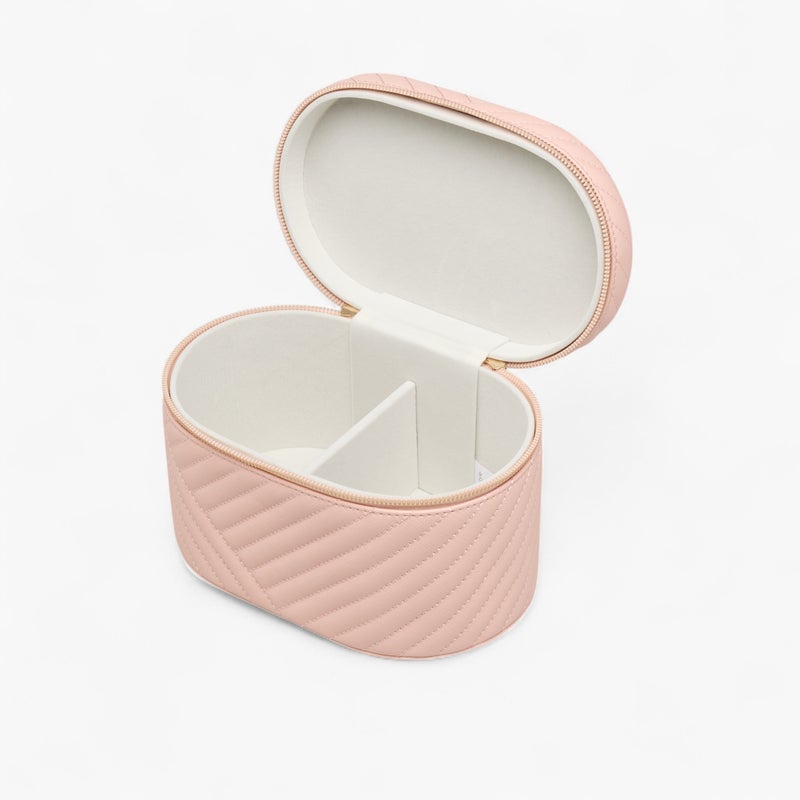 Quilted Pink Jewellery Box for Women