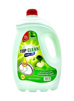 TOP CLEAN Softer & More Effective Dishwashing Liquid - Apple Fragrance 4L  - Image 1