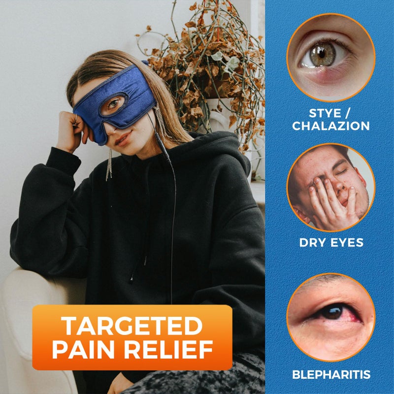 sticro Electric Stye Eye Compress Heating Pad for Stye Eye Treatment with Eye Hole, Moist Heat for Stye Chalazion Blepharitis Relief for Left/Right Eye Irritation - Image 3