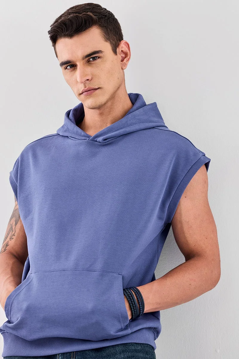 SNITCH Oversized Sleeveless Core Lab Hoodie