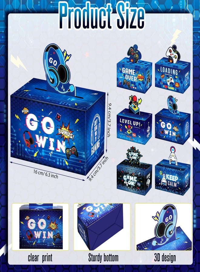 Seajan 36 Pcs Video Game Party Favor Boxes Game Theme Gift Boxes Gamer Goodie Candy Treat Cardboard Package for Video Gamer Night Birthday Party Table Decorations Supplies - Image 2