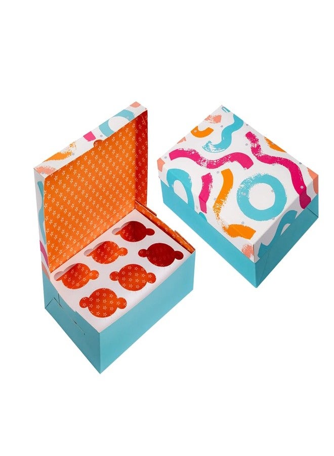 surieco Cup Cake & Muffins 6pcs Box | Home Bakery, Gift Box, Premium Materials | Eco Friendly Products | Brown Cupcake Carrier (6pcs_Premium) Pack of 20 - Image 1