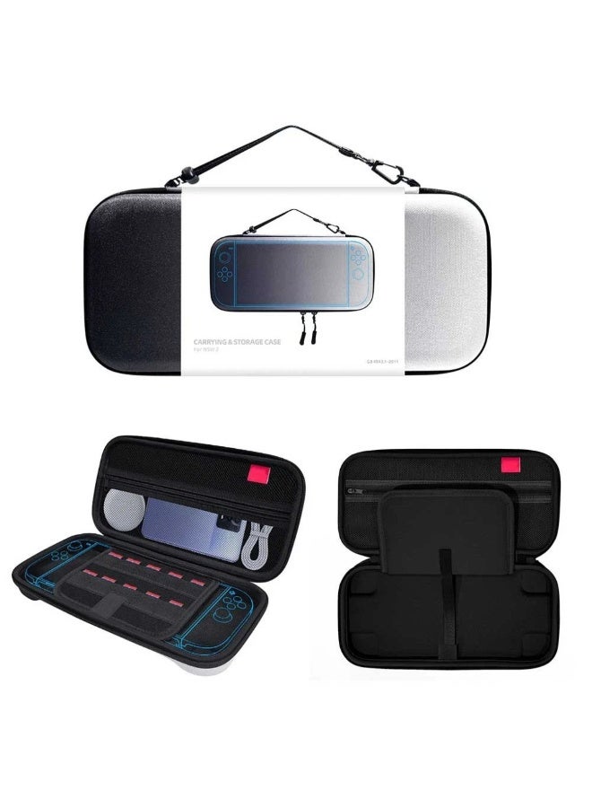 حمل حالة للتبديل 2 2025 مع حامل 10 بطاقات لعبة ، غطاء حقيبة السفر المحمولة الصلبة الوقائية جيوب الشبكة للإكسسوارات - Image 1