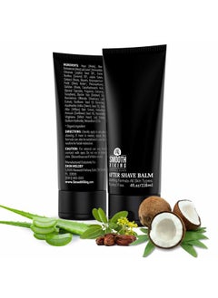 Smooth Viking Beard Care After Shave Balm For Men, Alcohol Free Mave Balm with Spiced Black Pepper Scents, Aftershave For Men, Soothing, Moisturizing - After Shave Lotion For Men Sensitive Skin (4 Oz)