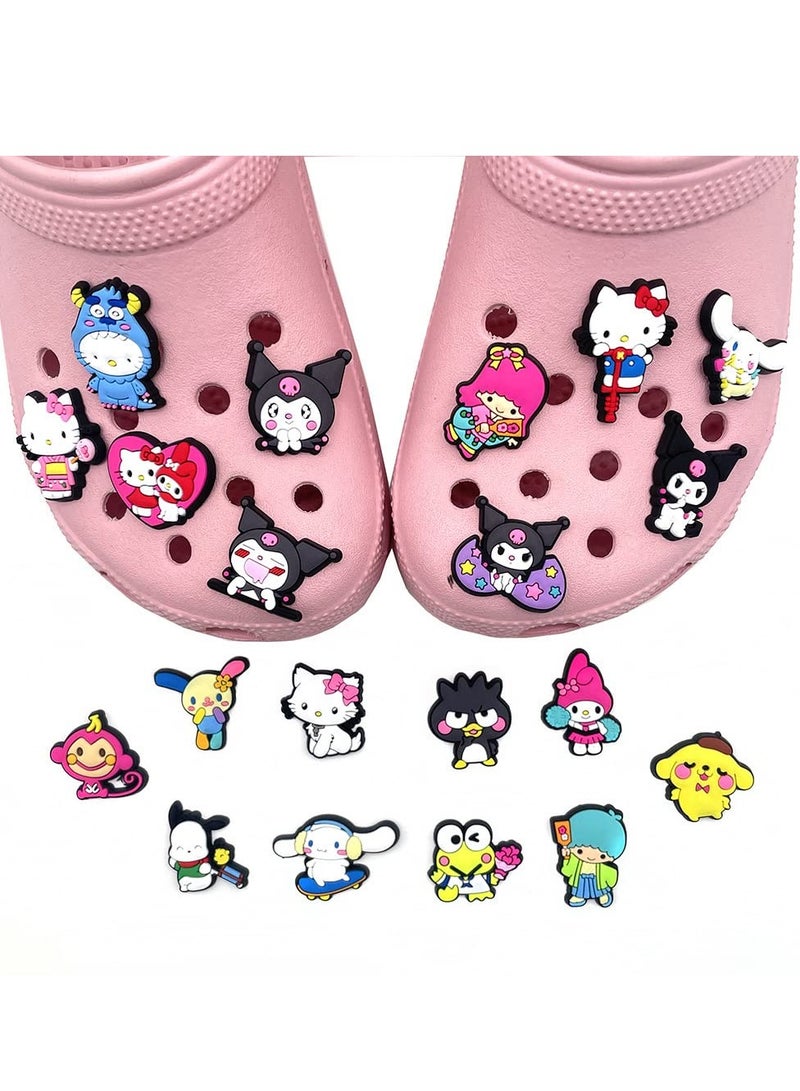 SOLARAE Crocs Shoe Decoration Charms 20 Pcs Cartoon lovely Charms Shoes Charm for Crocs Hole Hole Shoe for Kids Boys Girls Man Woman Party Favor - Image 2