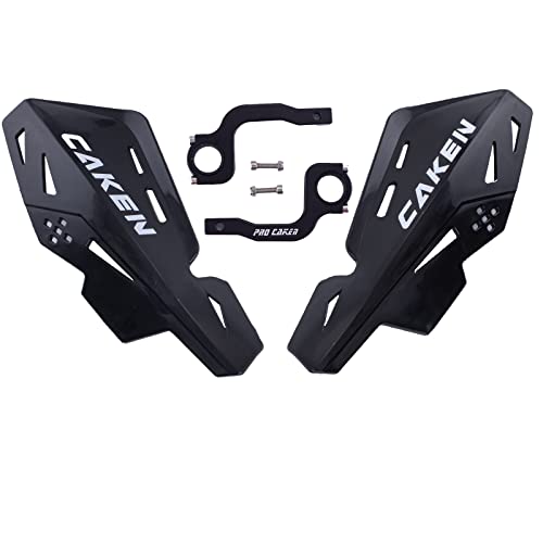 PRO CAKEN Universal 7/8" 22mm and 1 1/8" 28mm Handle Bar Hand Guards CNC Bracket for Dirt Bike Motocross ATV Scooter for CRF KLX KX LTR TRX SX SXF EXC XCW Grizzly hawk 250 Bicycles-Black - Image 1