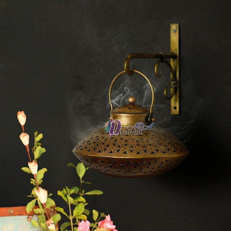 Discount ARA Antique Degchi Style Dhoop and Tealight Candle Holder for Wall Hanging Home Decor Items for Living Room Candle Holders Candle Stand Wall Hanging for Living Room - Image 1
