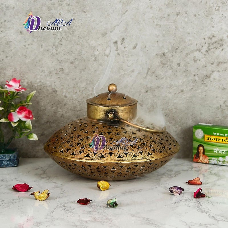 Discount ARA Antique Degchi Style Dhoop and Tealight Candle Holder for Wall Hanging Home Decor Items for Living Room Candle Holders Candle Stand Wall Hanging for Living Room - Image 2
