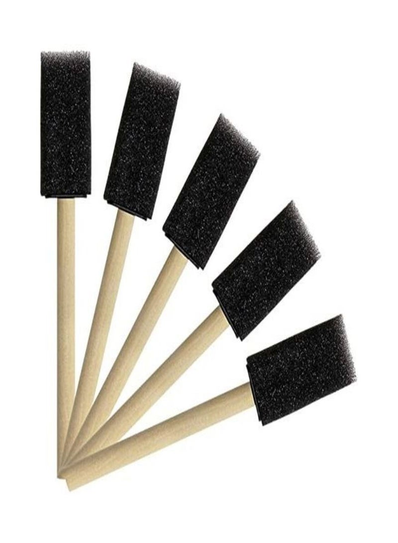 Generic 5 Pcs Tupalizy 1 Inch Sponge Brushes For Painting DIY Crafts Foam Paint Brush With Wooden Handles - Image 1