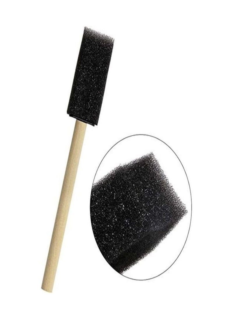 Generic 5 Pcs Tupalizy 1 Inch Sponge Brushes For Painting DIY Crafts Foam Paint Brush With Wooden Handles - Image 3