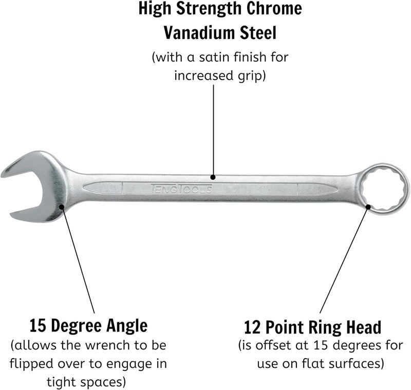 TENGTOOLS Teng Tools 600508 Combination Spanner 8mm - Image 5