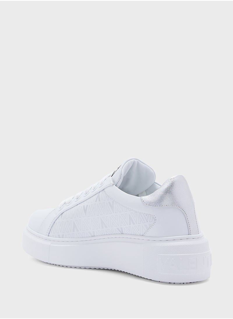 VALENTINO BY MARIO VALENTINO - Lace Up Low Top Sneakers - Image 1