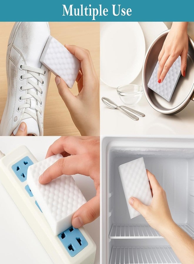 DMAYA 4X Stronger Melamine Magic Eraser | Chemical Free Multipurpose Nano-tech Magic Foam | Home Kitchen Bathroom Taps Wall Glass Stains Shoes Sneakers Cleaning Sponge (Pack of 2) - Image 5