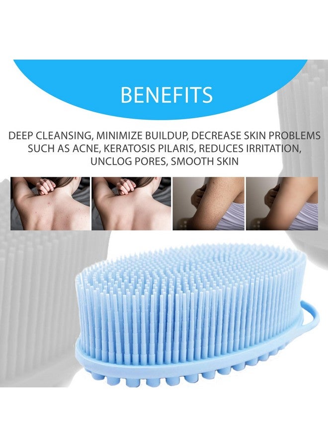 Avilana Exfoliating Silicone Body Scrubber Easy To Clean Lathers Well Long Lasting And More Hygienic Than Traditional Loofah - Image 4