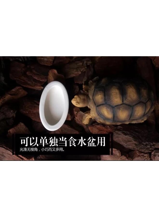 NomoyPet وعاء طعام الزواحف من السيراميك الأبيض المضاد للهروب من NOMOY PET NFF-49 - Image 2