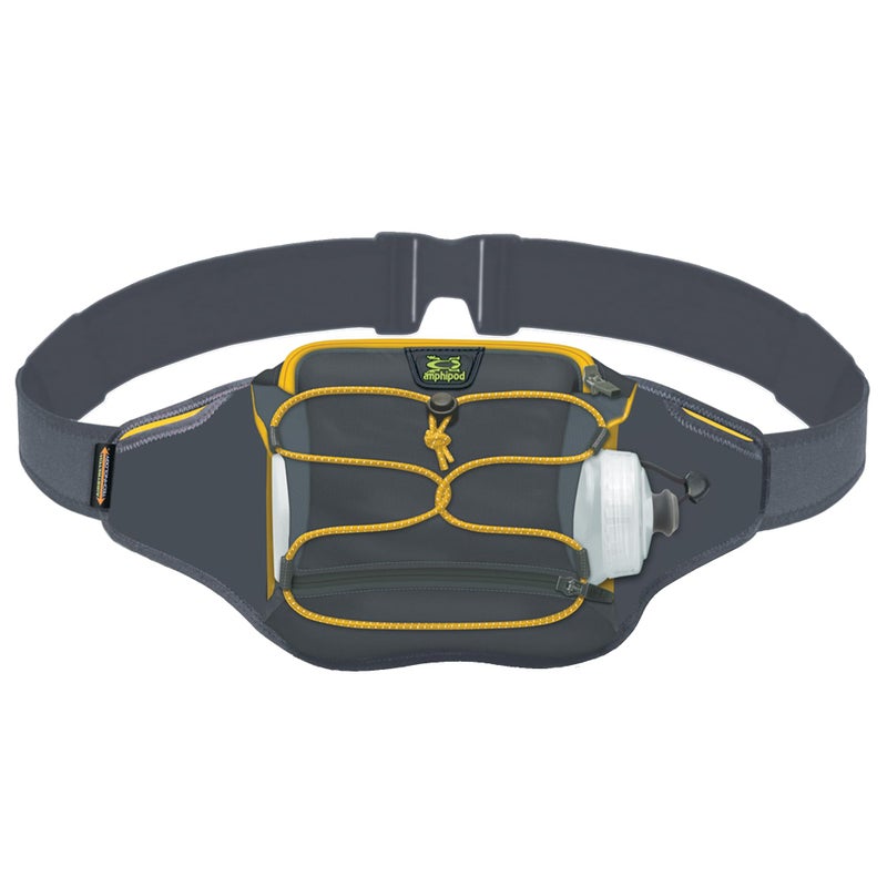 Amphipod FullTilt AirStretch Trail OffRoad Bottle Pack Ergonomic Hydration Storage for Trail Road Runners Walkers SlateSolar Yellow OSFM - Image 2