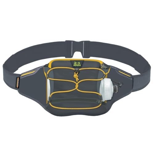 Amphipod FullTilt AirStretch Trail OffRoad Bottle Pack Ergonomic Hydration Storage for Trail Road Runners Walkers SlateSolar Yellow OSFM - Image 1
