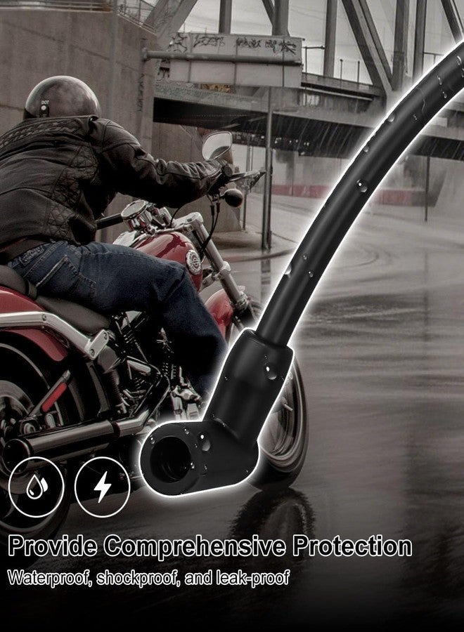 TIKSCIENCE 10.4mm Spark Plug Wires Fit for Harley-Davidson Big Twin Dyna Super Glide Wide Glide Low Rider 2000-2017, Fit for Softail Springer Slim Deluxe Deuce 1999-2017, Black - Image 4