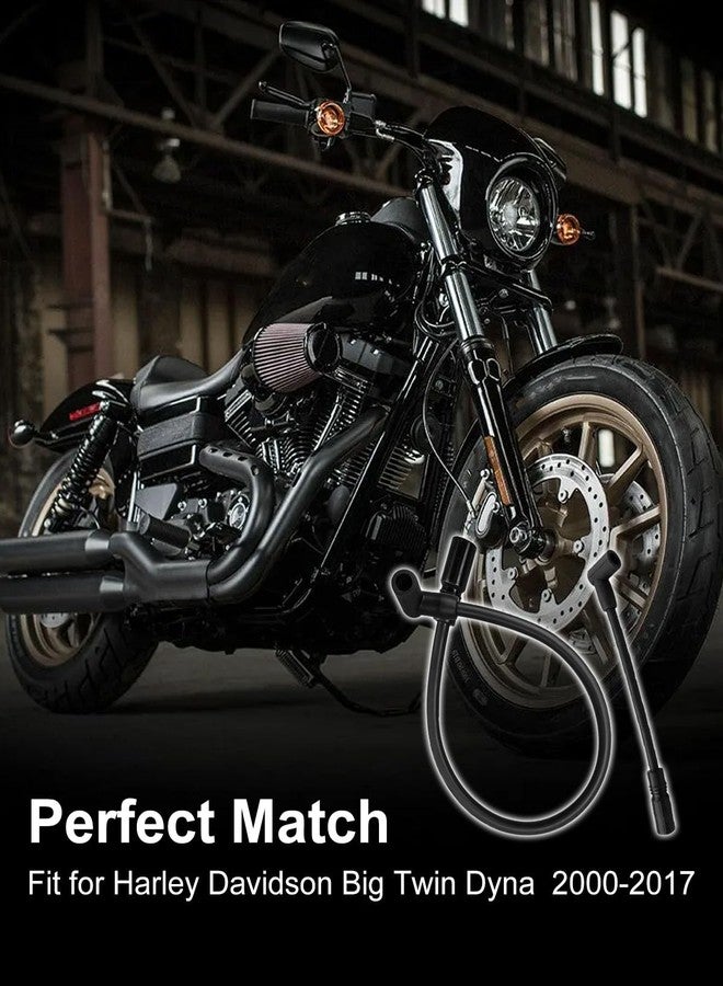 TIKSCIENCE 10.4mm Spark Plug Wires Fit for Harley-Davidson Big Twin Dyna Super Glide Wide Glide Low Rider 2000-2017, Fit for Softail Springer Slim Deluxe Deuce 1999-2017, Black - Image 5