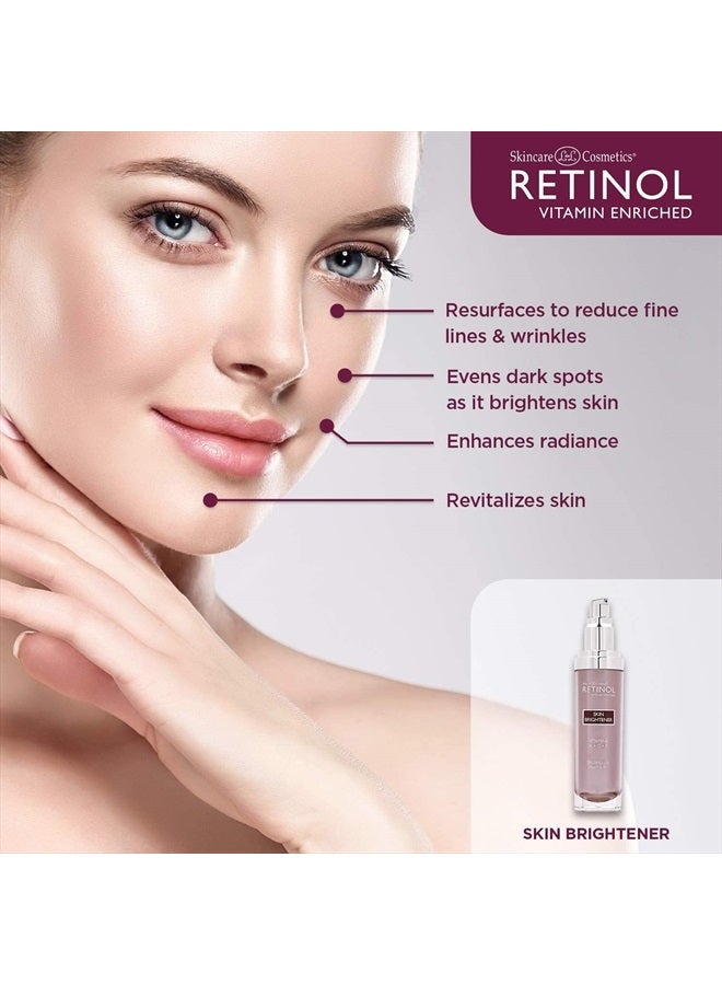 RETINOL مُضيء البشرة بالريتينول - العلامة التجارية الأصلية للريتينول - مصحح لون البشرة يُنعّم ويُجدّد الوجه للحصول على إشراقة صحية - يُقلل من الخطوط الدقيقة والتجاعيد مع مستخلصات النباتات والفواكه، فيتامين A وC وE - Image 2
