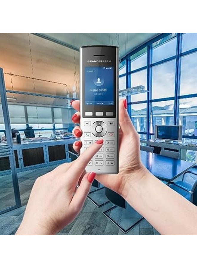 Grandstream WP820 Enterprise Portable Wi-Fi IP Cordless Landline Phone, 120x320 Colour LCD, 7.5hr Talk Time & 150hr Standby Time - Image 4