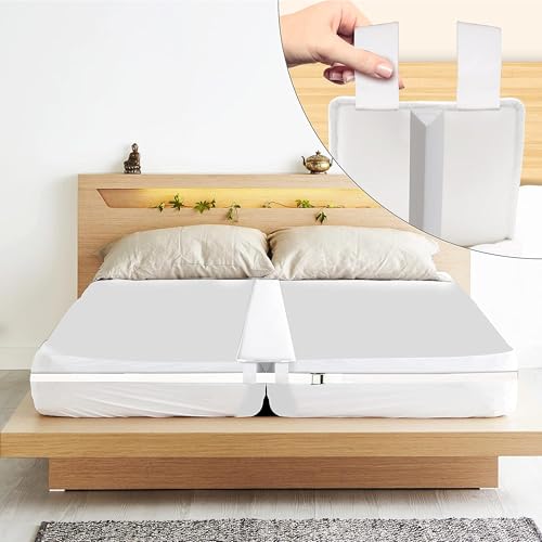 flybold Bed Bridge Twin to King Bed Converter Kit - Bed Gap Filler for Adjustable Bed 9" - Wide Mattress Wedge Connector with Two End Loops and Storage Bag for Travel Kids - Family Guests Stayovers - Image 1