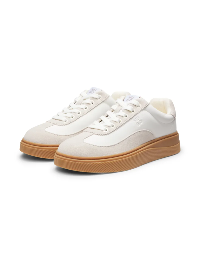 HUGO Low-top trainers with suede trims