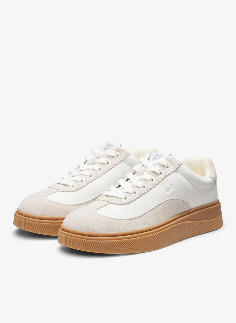 HUGO Low-top trainers with suede trims