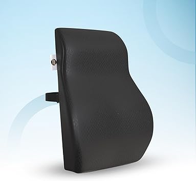 CareFoam Memory Foam Back Support Cushion for Office Chair, Home Chair & Car Seat – Ergonomic Chair Back Rest for Back Pain Relief with Removable Mesh Cover – Large, Black - Image 2