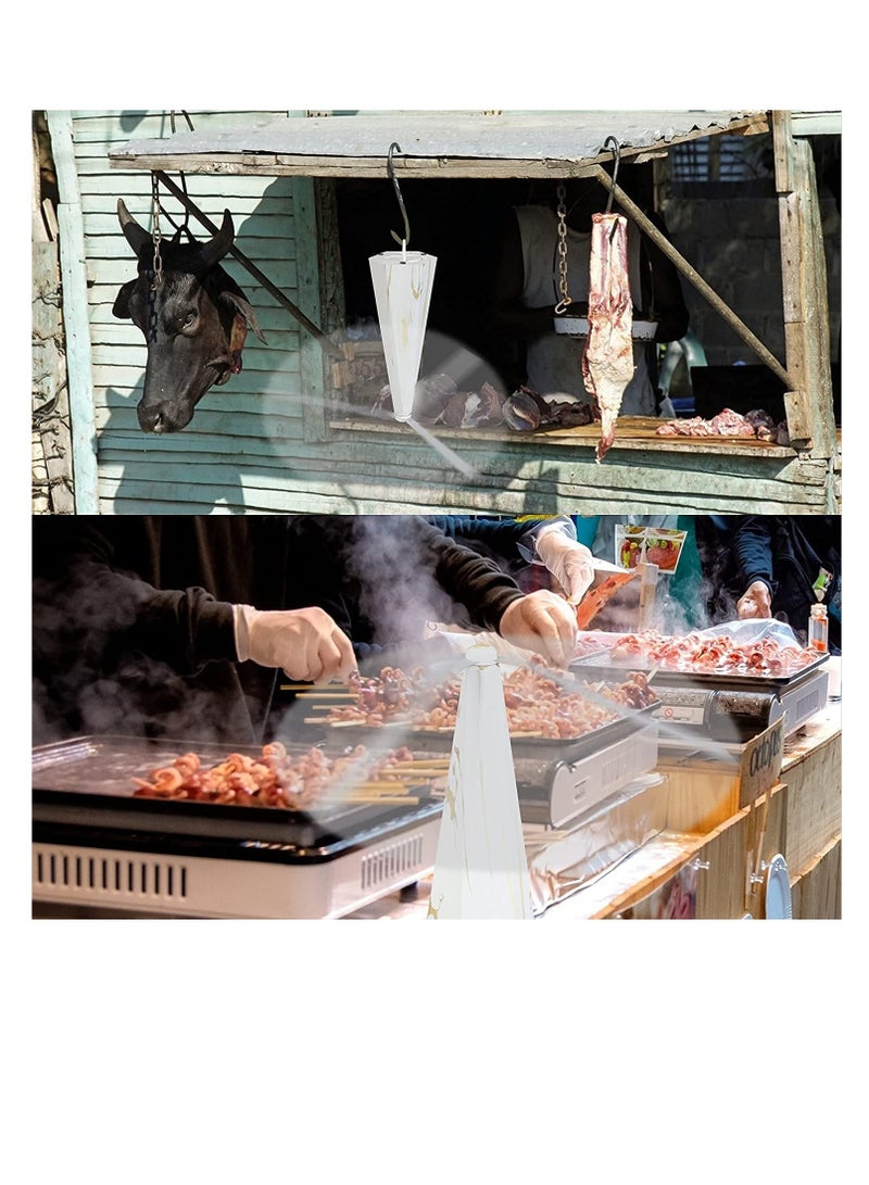 Fly Repellent Fan for Tables Insects Fan Fly Portable Wood Grain Table Fan, for Table Patio Bug and Portable Fly Deterrent Bug Repellent Fan Keep Flies Away from Your Food Enjoy Outdoor Meal - Image 5