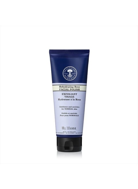 Rehydrating Rose Face Polish | Exfoliating Face Scrub With Damask Rose | For Dehydrated Skin |3.53 oz. net wt.