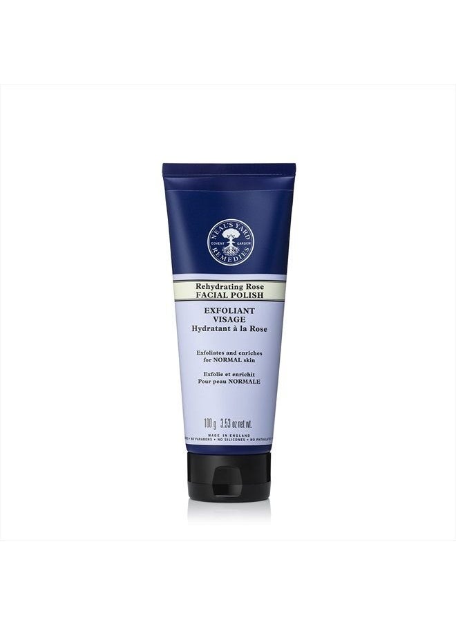 Neal's Yard Remedies - Rehydrating Rose Face Polish | Exfoliating Face Scrub With Damask Rose | For Dehydrated Skin |3.53 oz. net wt. - Image 1