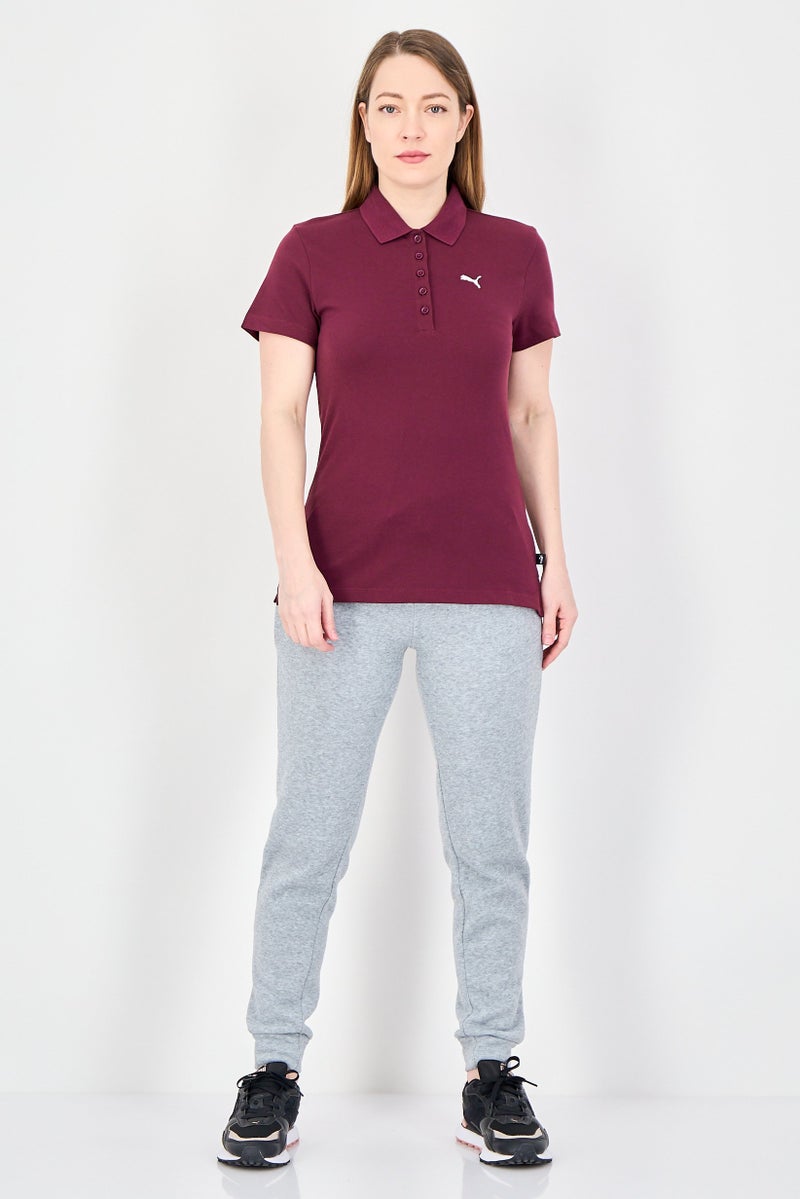 PUMA Women Sportswear Fit Short Sleeve Outdoor Polo Shirt, Purple - Image 4